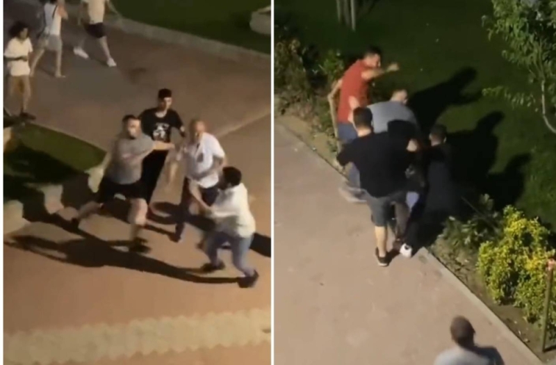 إعتداء وحشي على طفل يمني من قبل عشرات الاتراك في اسطنبول (فيديو صادم)