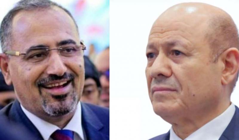 منذ أنباء ترحيلة..”الزبيدي” يبعث أول رسالتين له فور وصول الرئيس ”العليمي” إلى العاصمة