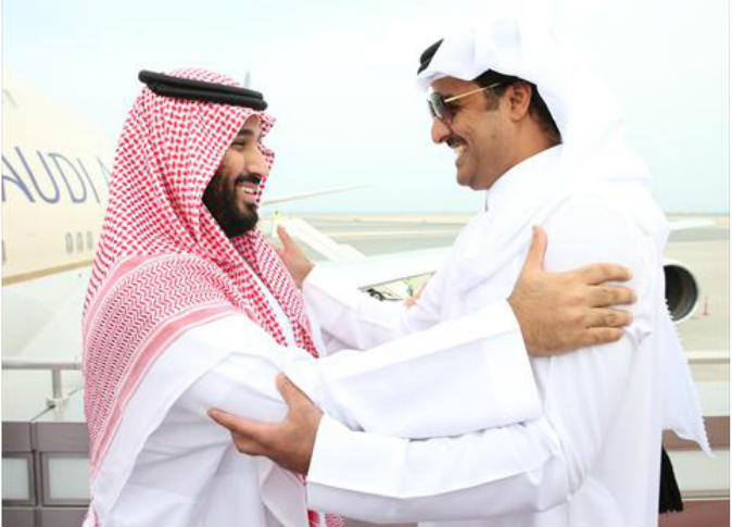 محمد بن سلمان وتميم بن حمد