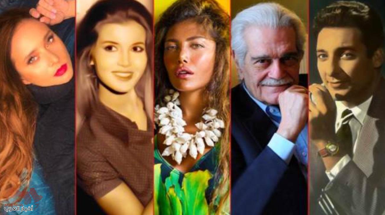نجوم مصريين اصولهم اوربية