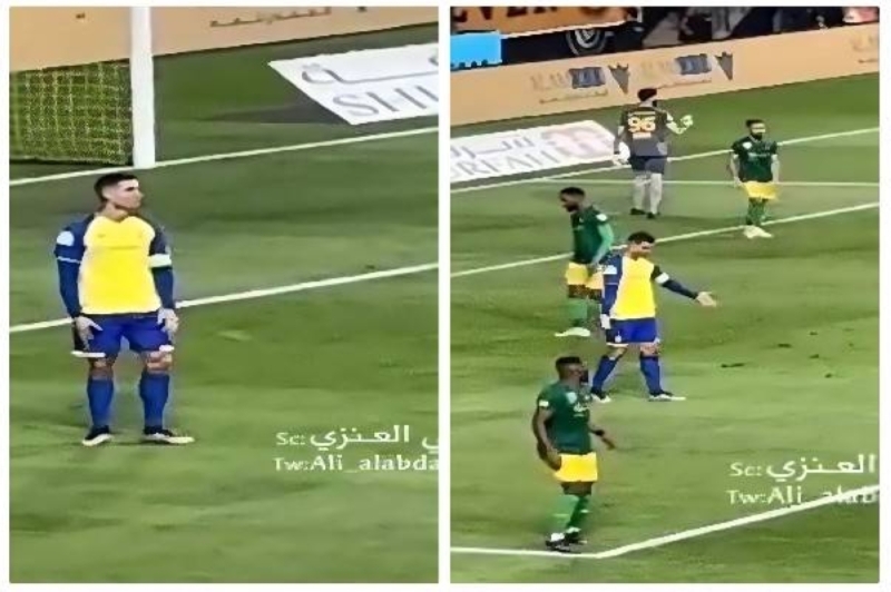 شاهد.. غضب كريستيانو خلال مباراة النصر والخليج المفاجأة في السبب!