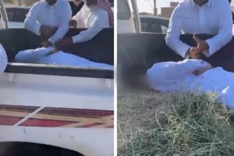 شاهد مواطن سعودي يصفع مقيم في وجهه ويسيل الدم من انفه وماحدث بعدها صدم الجميع