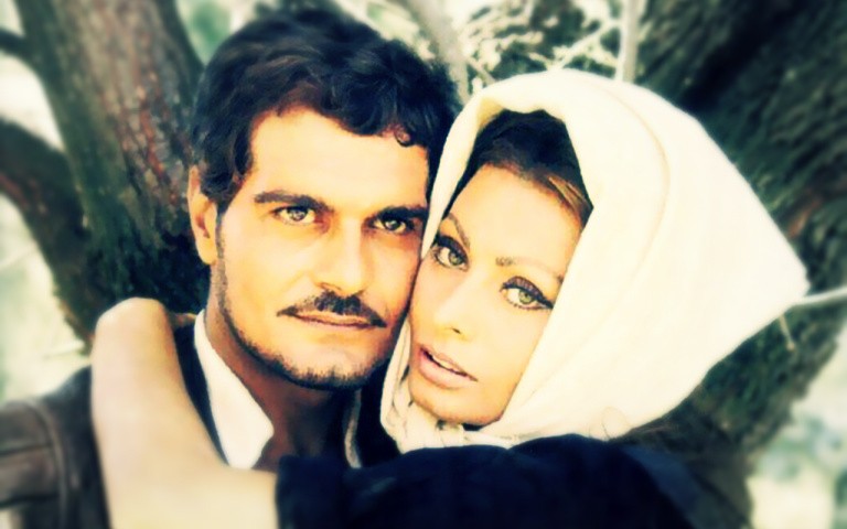 عمر الشريف وصوفيا لورين