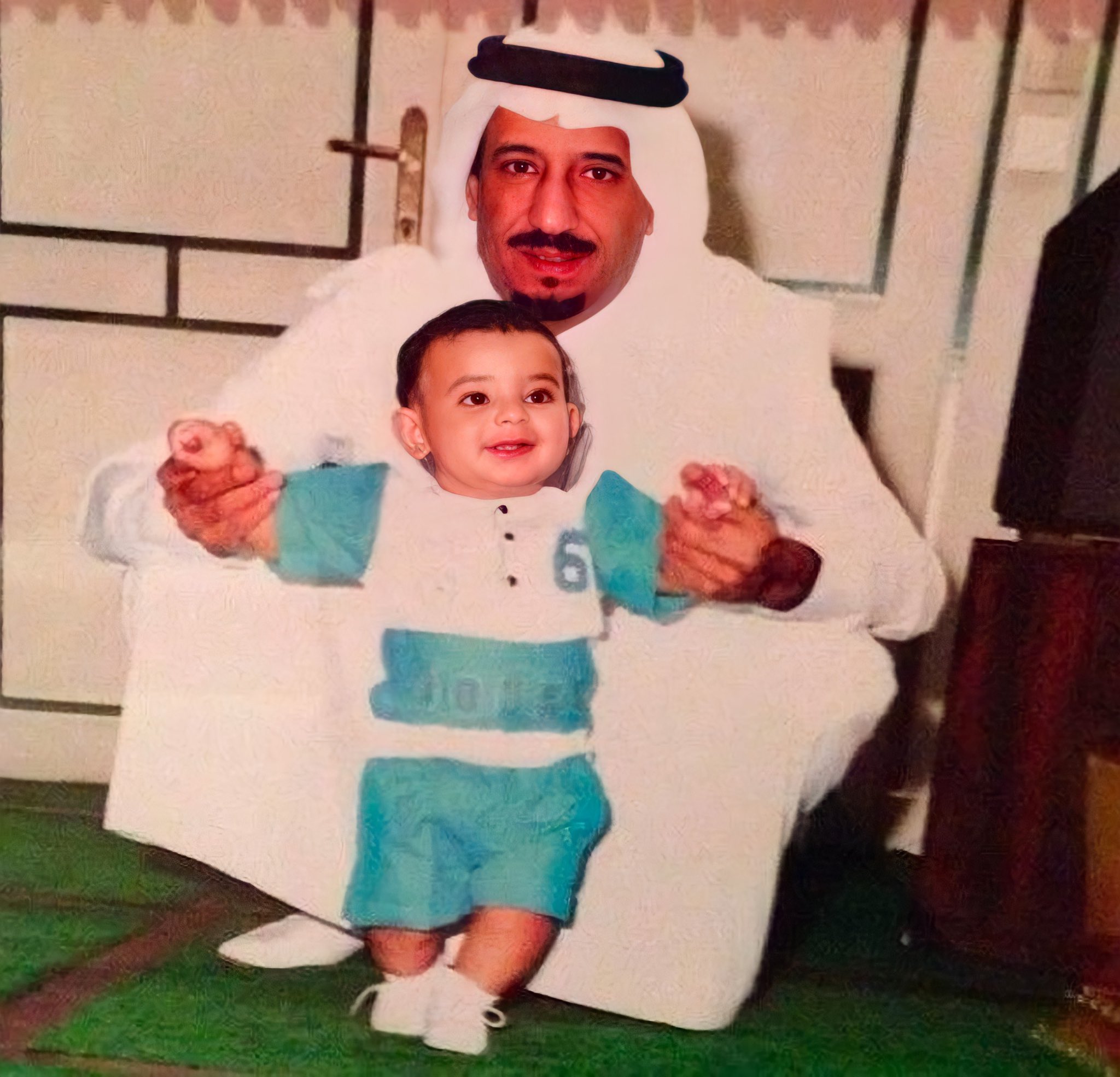 الملك سلمان ونجله الأمير سعود