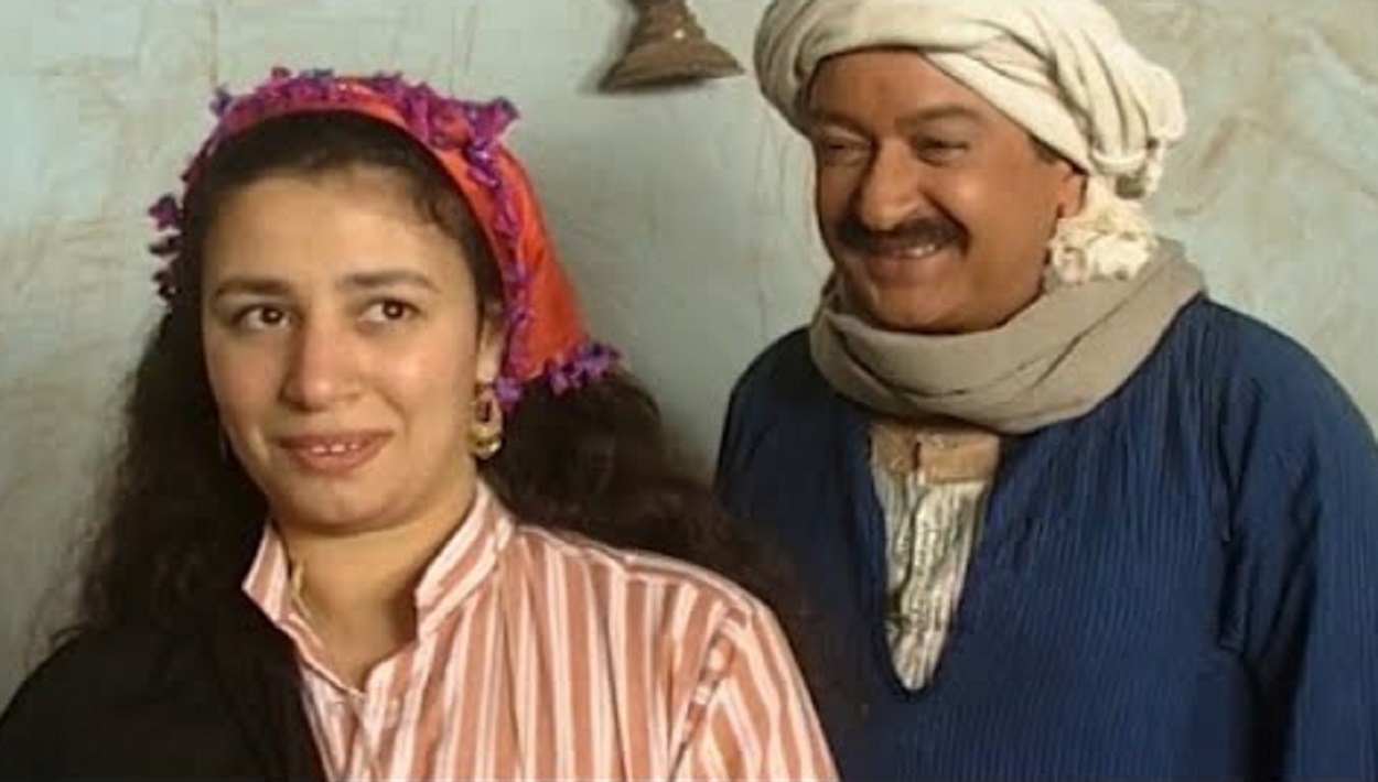 مشهد من مسلسل لن أعيش في جلباب أبي