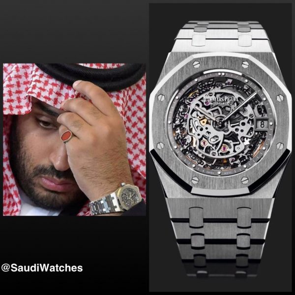 مصنوعة من الياقوت النادر .. ساعة ولي العهد تثير جدلاً في السعودية بسبب سعرها الذي لا يصدق..شاهد 