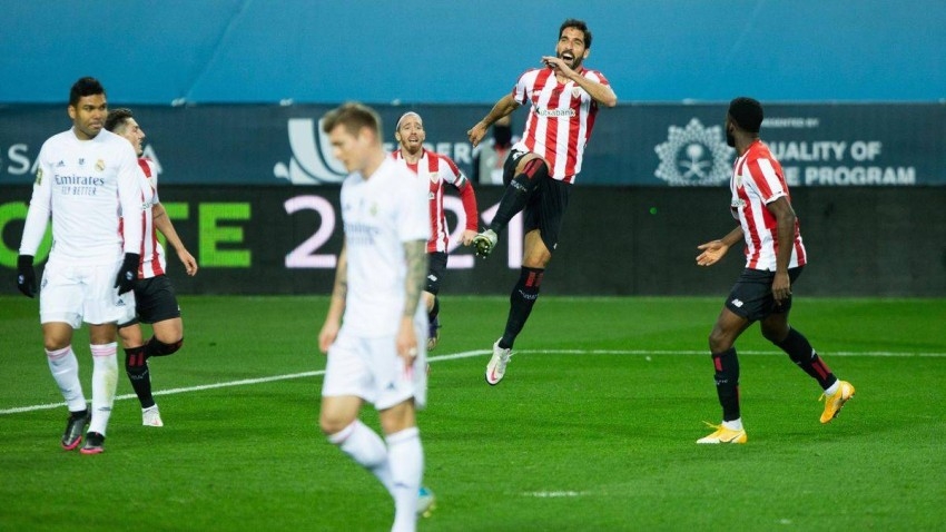 احتفال راؤول غارسيا بهدفه في ريال مدريد