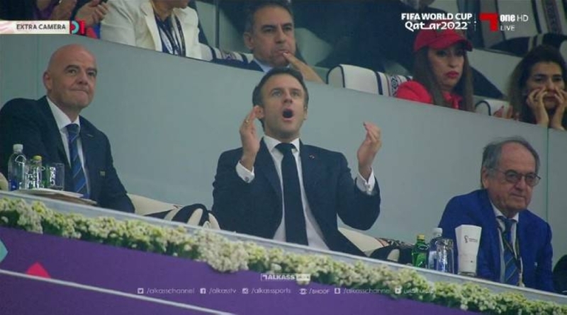 هكذا كانت رد فعل الرئيس الفرنسي لحظة تسجيل هدف التقدم لمنتخب بلاده أمام ⁧‫المغرب‬⁩