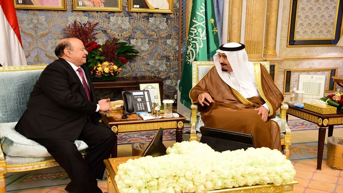 الملك سلمان والرئيس هادي