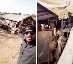 شاب سعودي يعثر على عشة غامضة وموحشة تثير ضجة وخوف في المملكة ..شاهد 