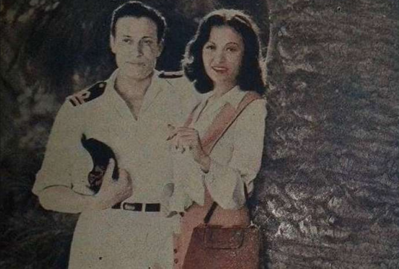عقيلة راتب وعماد حمدي