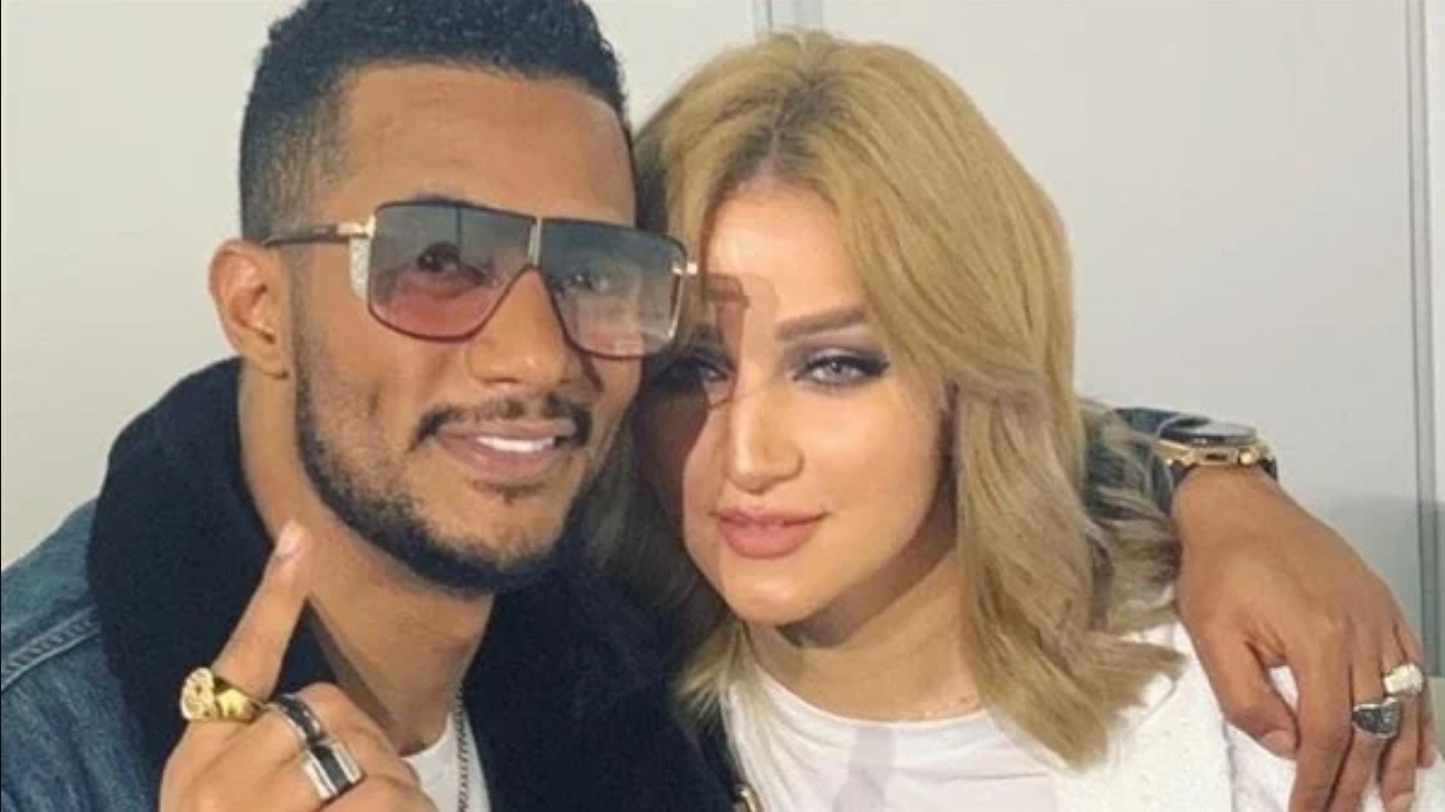 محمد رمضان وزوجته نسرين