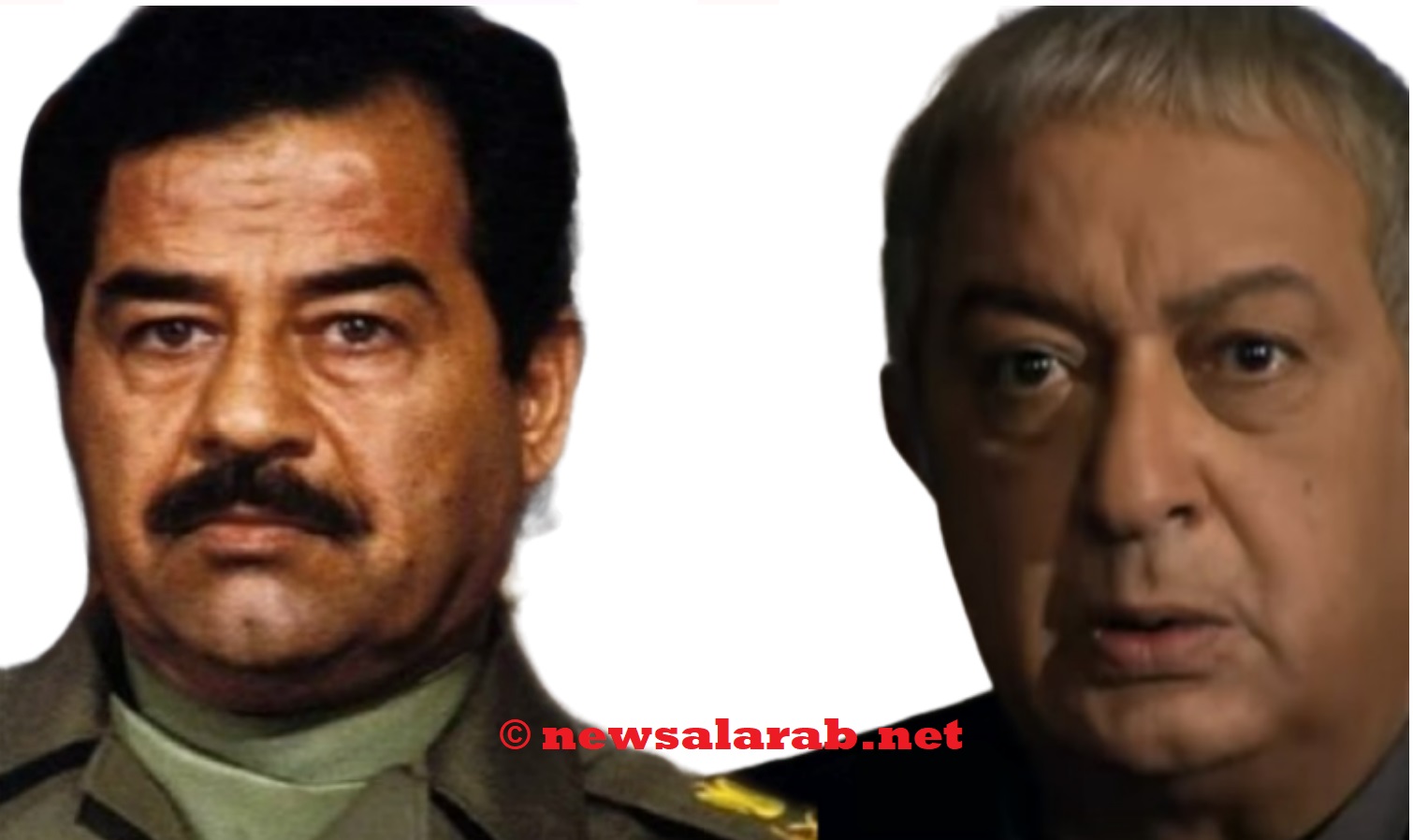 صدام حسين ونور الشريف
