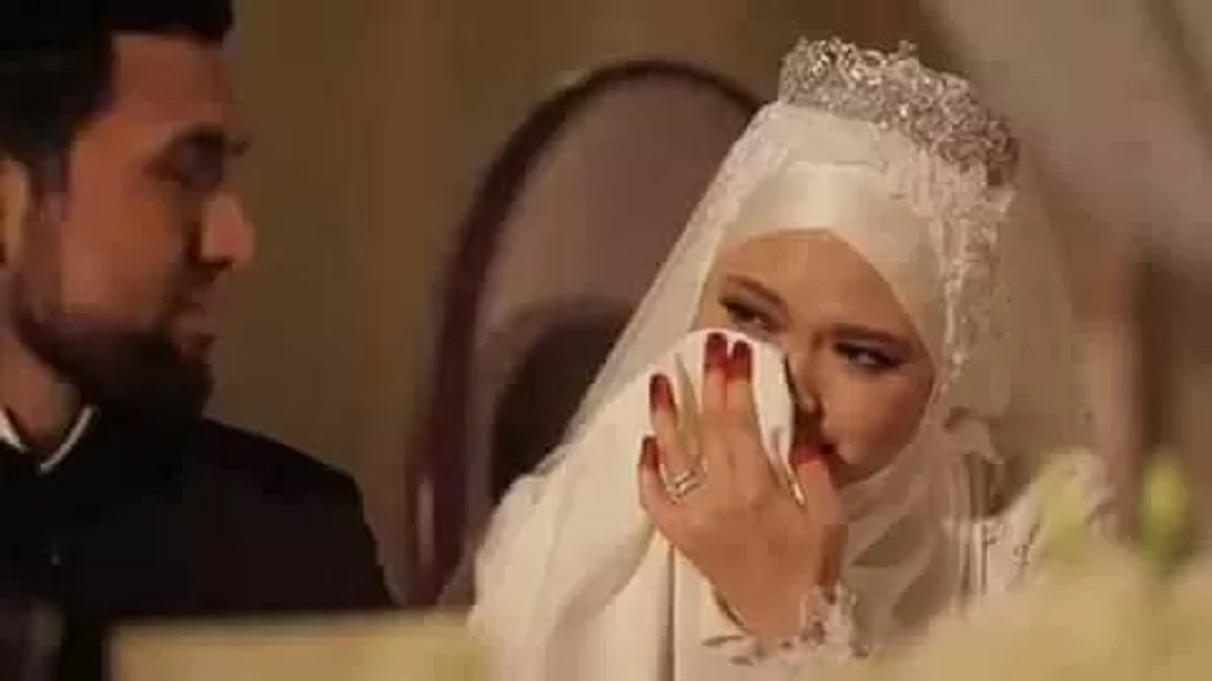 تفاجأت العروس