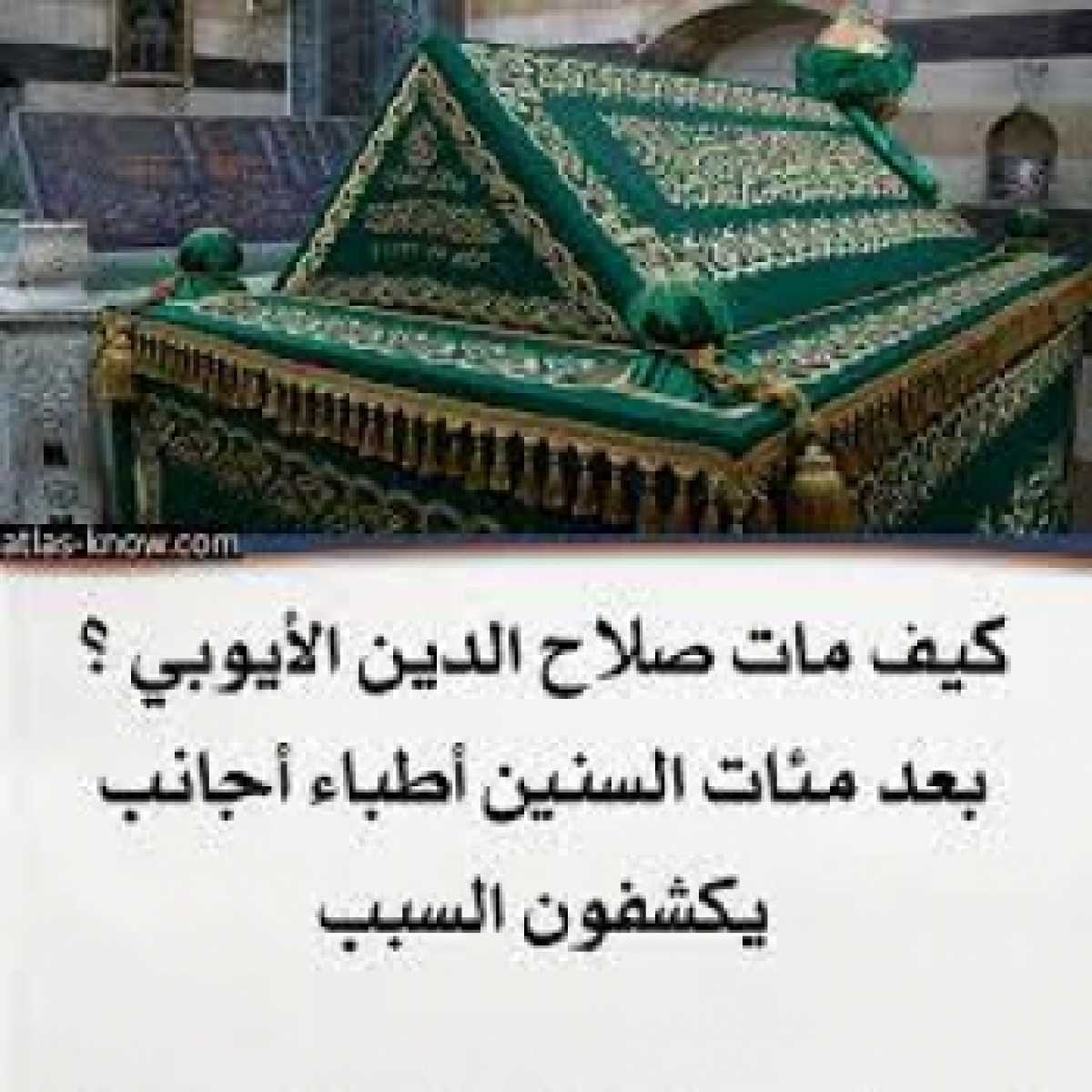 طبيب أمريكي يكشف عن المرض الذي تسبب بوفاة القائد صلاح الدين الأيوبي