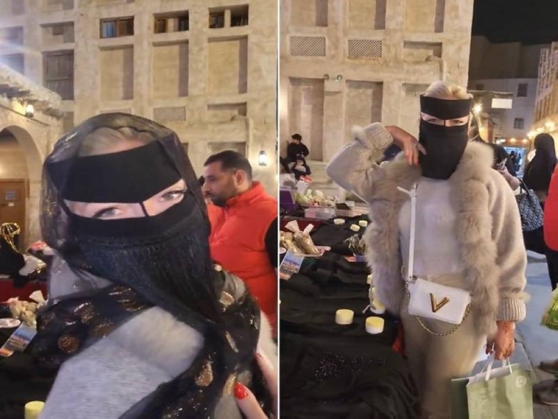 شاهد..سائحة روسية حسناء تشعل المواقع السعودية بسبب ما فعلته في مدينة جدة..صورة
