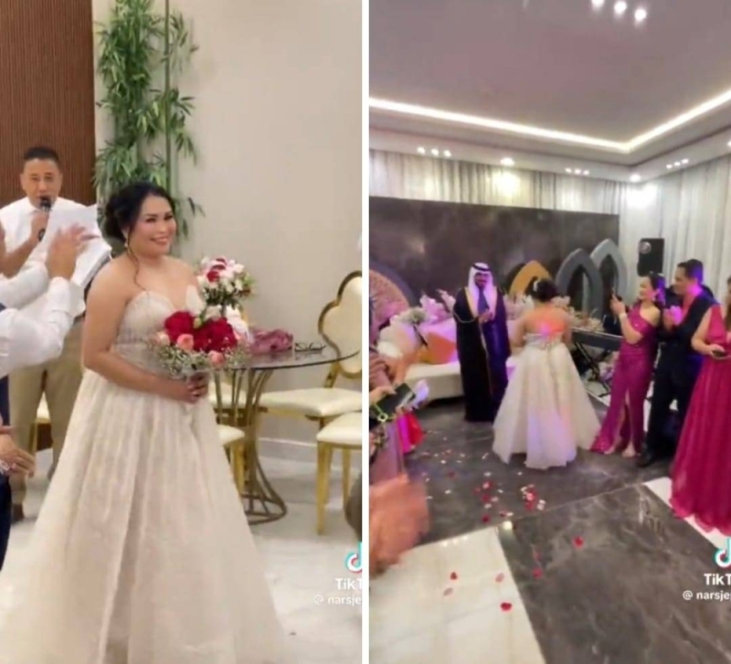 ضجه واسعة من حفل زفاف شاب سعودي من فتاة فلبينية !.. شاهد